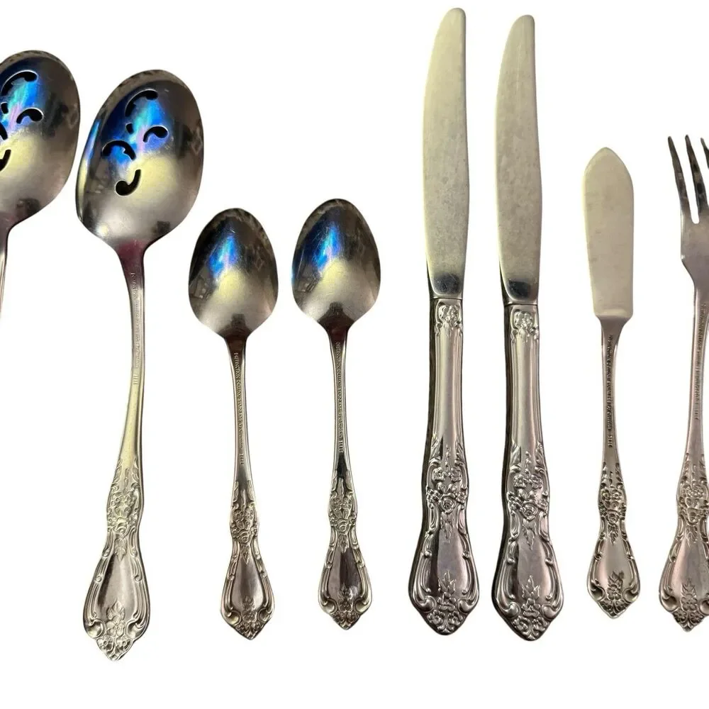 11 Piece Oneida Distinction Deluxe HH Kennett Square Stainless‎ Flatware hostess